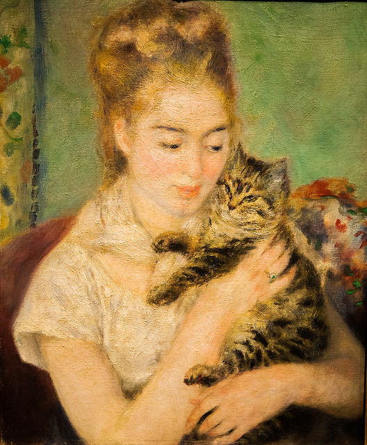 7312716752_066a705819_z   Woman with a Cat by Renoir via flickr