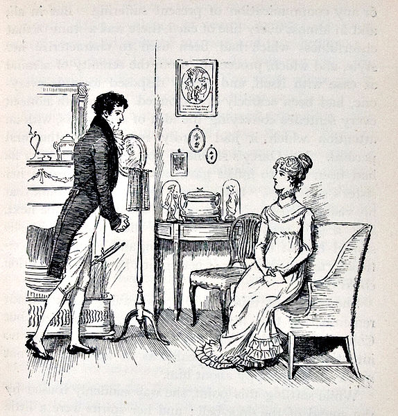 Darcy proposing to Elizabeth