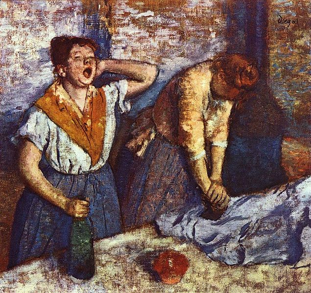 Two Women Ironing by Edgar Degas
